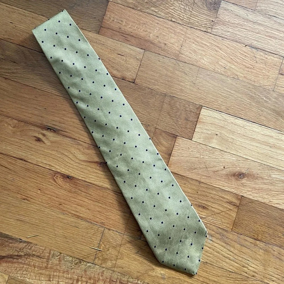 Brooks Brothers Men’s Silk Polka Dot Tie - Picture 1 of 5